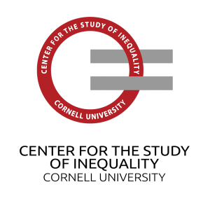 Logo of the Center for the Study of Inequality at Cornell University featuring a circular design with equal signs and the university name.