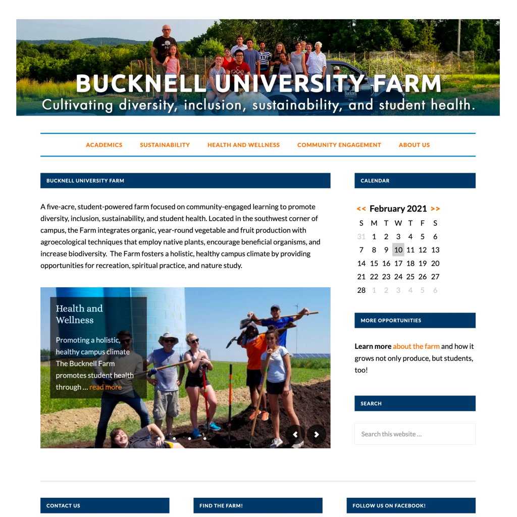 Group of students working on a farm, promoting community engagement and sustainability.