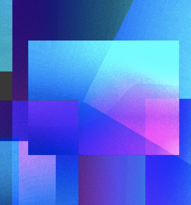 abstract graphic art Abstract geometric shapes in gradients of blue, purple, and pink, layered to create a modern digital background.